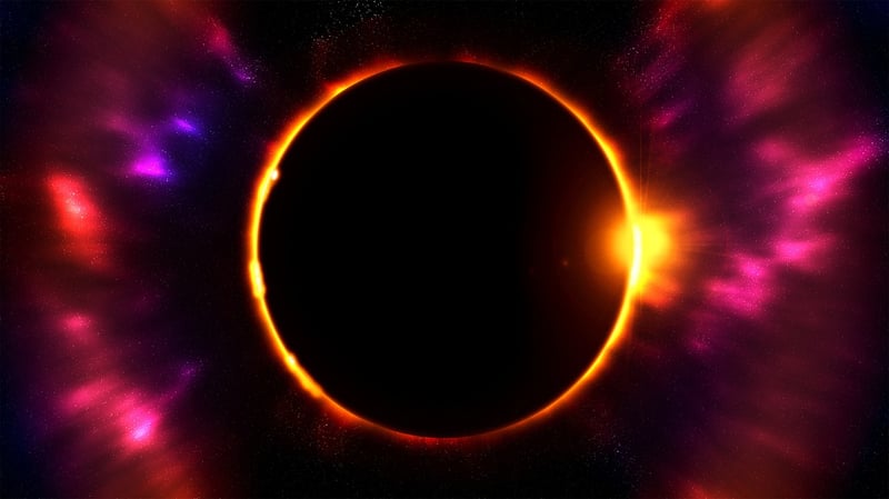 Solar Eclipse Backdrop